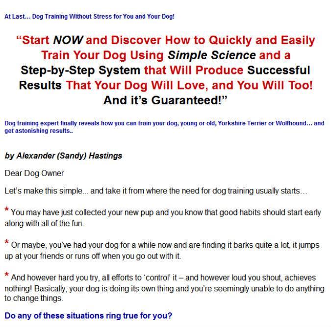 Dog Training Without Stress eBook
